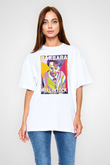Barbara McClintock Baskılı Unisex Oversize Beyaz Tişört - Tshirt