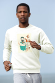 Barmen Beyaz Unisex Sweatshirt