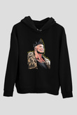 Baron Corbin Baskılı Unisex Siyah Hoodie