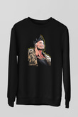 Baron Corbin Baskılı Unisex Siyah Sweatshirt