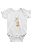 Başak Burcu Baskılı Beyaz Unisex Bebek Body - Zıbın