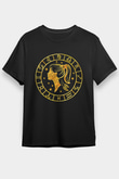Başak Burcu Baskılı Unisex Siyah Tişört - Tshirt
