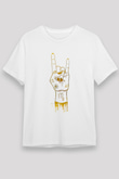 Başak Burcu Unisex Baskılı Beyaz Tişört - Tshirt