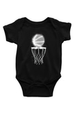 Basketbol BaskılıSiyah  Bebek Body - Zıbın