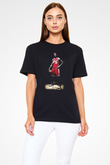 Basketbol Siyah Unisex Tişört T-Shirt - TişörtFabrikası