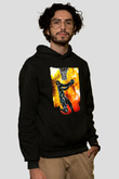 Basketbol TemalıSiyah  Unisex Hoodie