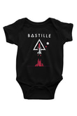 Bastille Baskılı Siyah Bebek Body - Zıbın
