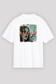 Bastille Baskılı Unisex Beyaz Oversize Tişört