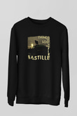 Bastille Baskılı Unisex Siyah Sweatshirt