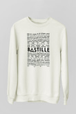 Bastille Beyaz Unisex Sweatshirt