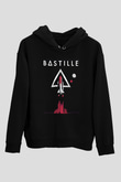 Bastille Siyah Unisex Kapüşonlu Sweatshirt
