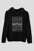 Bastille Siyah Unisex Kapüşonlu Sweatshirt