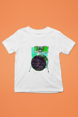 Bateri Baskılı Beyaz Unisex Beyaz Çocuk Tişört - Tshirt