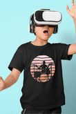 Bateri Baskılı Unisex Siyah Çocuk Tişört - Tshirt