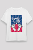 Bateri Unisex Baskılı Beyaz Tişört - Tshirt