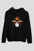 Baterist EmojiSiyah  Unisex Hoodie