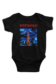 Bathory Baskılı Siyah Bebek Body - Zıbın