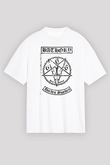 Bathory Beyaz Unisex Oversize Tişört T-Shirt