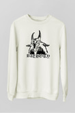 Bathory Beyaz Unisex Sweatshirt