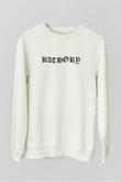 Bathory Beyaz Unisex Sweatshirt