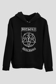 Bathory Siyah Unisex Kapüşonlu Sweatshirt