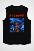 Bathory Siyah Unisex Kolsuz Tişört