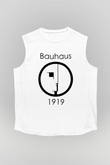 Bauhaus Beyaz Unisex Kolsuz Tişört