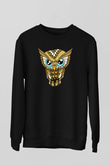 Baykuş Siyah Unisex Sweatshirt