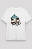 Baykuş Siyah Unisex Tişört T-Shirt - TişörtFabrikası