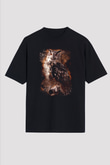 Baykuş Siyah Unisex Tişört T-Shirt - TişörtFabrikası