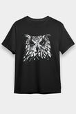 Baykuş Siyah Unisex Tişört T-Shirt - TişörtFabrikası