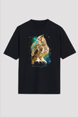 Baykuş Siyah Unisex Tişört T-Shirt - TişörtFabrikası