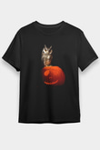 Baykuş Siyah Unisex Tişört T-Shirt - TişörtFabrikası