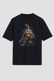 Baykuş Siyah Unisex Tişört T-Shirt - TişörtFabrikası