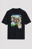 Baykuş Siyah Unisex Tişört T-Shirt - TişörtFabrikası