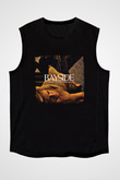 Bayside Baskılı Unisex Siyah Kolsuz Tişört