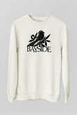 Bayside Beyaz Unisex Sweatshirt