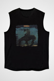 Beach Boys Baskılı Unisex Siyah Kolsuz Tişört