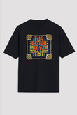 Beach Boys Baskılı Unisex Siyah Oversize Tişört