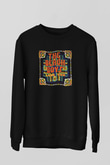 Beach Boys Baskılı Unisex Siyah Sweatshirt