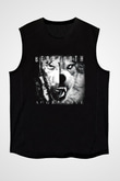 Beartooth Baskılı Unisex Siyah Kolsuz Tişört