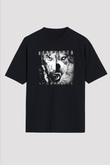 Beartooth Baskılı Unisex Siyah Oversize Tişört