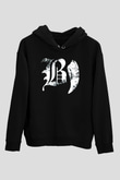 Beartooth Siyah Unisex Kapüşonlu Sweatshirt