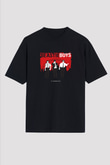 Beastie Boys Baskılı Unisex Oversize Siyah Tişört