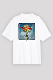 Beatsteaks Baskılı Unisex Beyaz Oversize Tişört