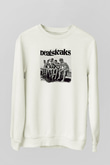 Beatsteaks Baskılı Unisex Beyaz Sweatshirt