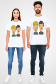 Beavis and Butt-head Beyaz Unisex Tişört T-Shirt