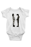 Beetlejuice Beterböcek Baskılı Beyaz Unisex Bebek Body - Zıbın