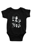 Beetlejuice Beterböcek Baskılı Siyah Bebek Body - Zıbın