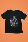 Beetlejuice Beterböcek Baskılı Siyah Unisex Çocuk Tişört